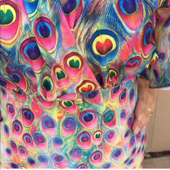 🆕LISTING Colorful Peacock Maxi Dress ❗️SALE❗️ - Picture 4 of 4